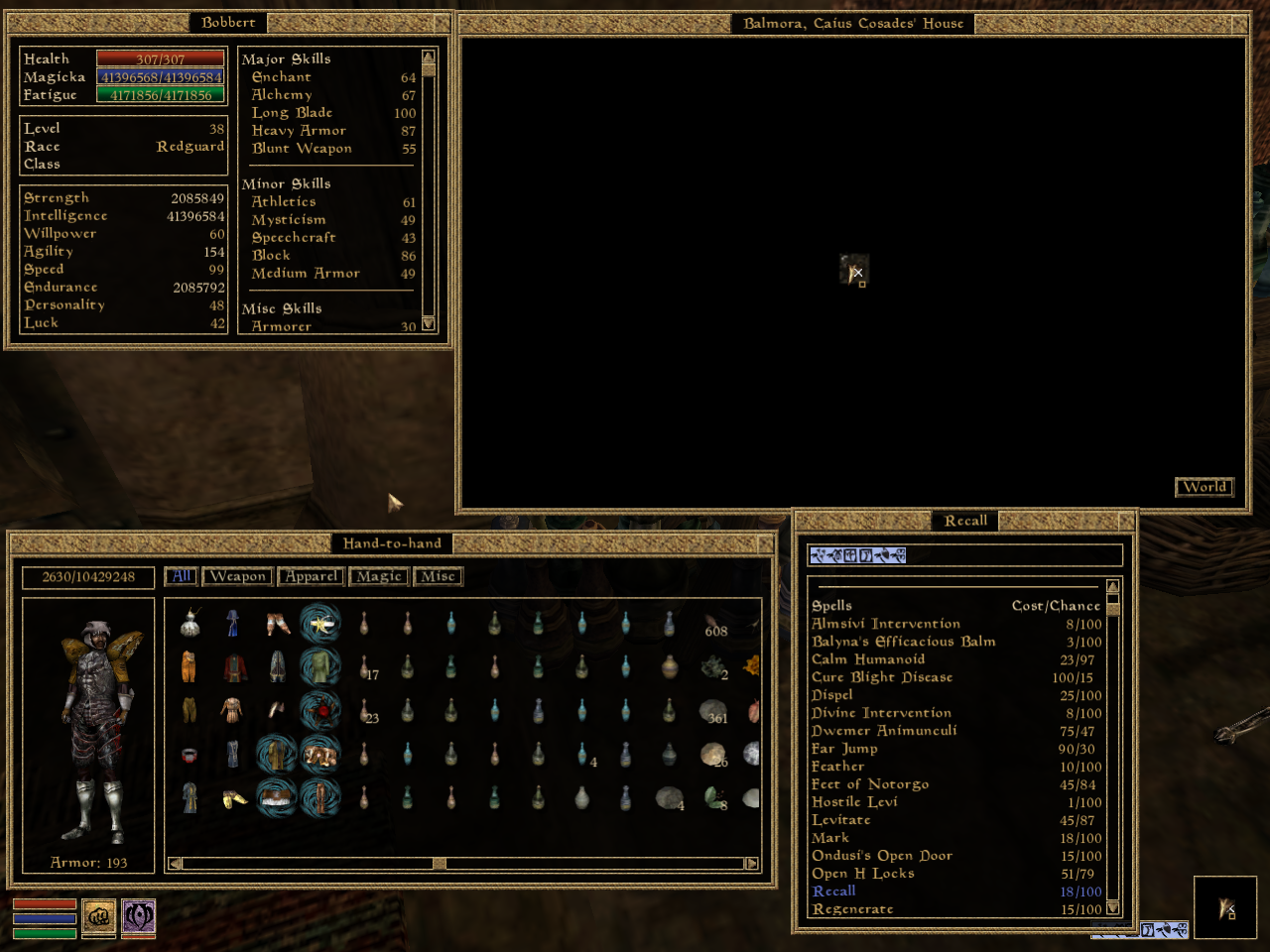 Morrowind Stats in the Millions